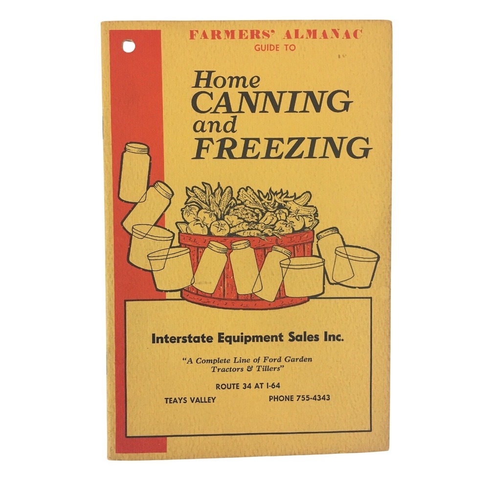 Vintage 1975 Farmers Almanac Guide to Home Canning and Freezing Booklet Ford Vtg